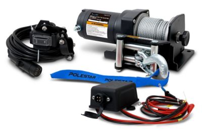 PoleStar 2,500 lb. 12 Volt DC Electric Atv Winch with Steel Wire Rope, 10811053