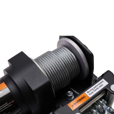 Image showing  12 V DC Electric ATV Winch with Steel Wire Rope Compact and Reliable Recovery Tool, 2,500 lb. Capacity