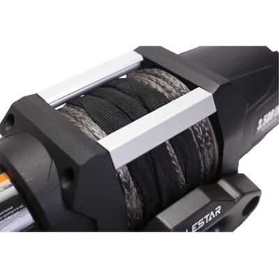 Image showing  12 V DC Electric ATV Winch with Steel Wire Rope Reliable Powersports Recovery Tool, 3,500 lb. Capacity