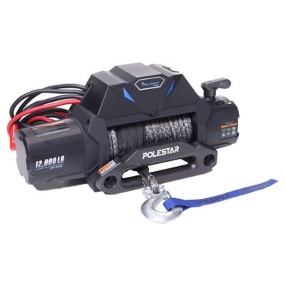 Image showing  12 V DC Electric Truck Winch, 12,000 lb. Capacity, Integrated Synthetic Rope