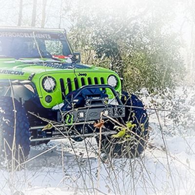 Image showing 6 th PoleStar 12 V DC Electric Truck Winch, 12,000 lb. Capacity, Integrated Synthetic Rope