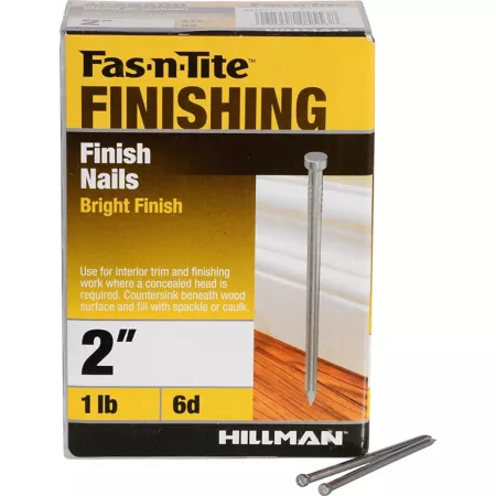 Hillman Fas-N-Tite Bright Finish Nails (2 in) - 1 lb Finishing Nails