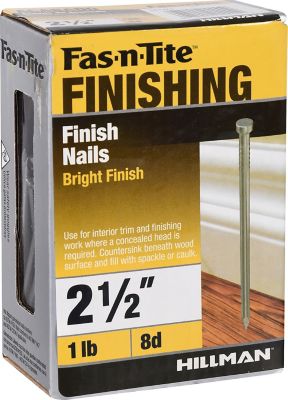 Image showing  Fas-N-Tite Bright Finish Nails (2-1/2 in.) - 1lb