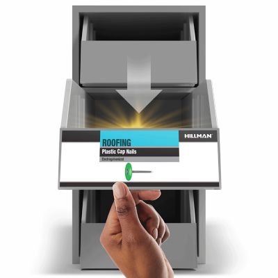 Image showing  Fas-N-Tite Electro-Galvanized Plastic Cap Roofing Nails (1-1/2 in.) - 185 pc