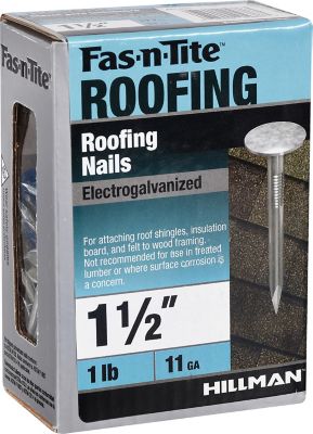 Image showing  Fas-N-Tite Electro-Galvanized Roofing Nails (1-1/2 in.) - 1lb