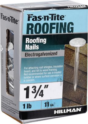 Image showing  Fas-N-Tite Electro-Galvanized Roofing Nails (1-3/4 in.) - 1lb