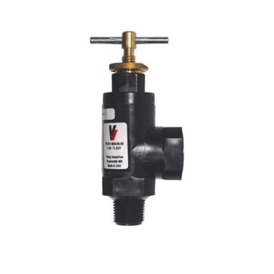 Hamilton Pressure Regulating Bypass Valve, 1/2 in. MNPT Inlet x 3/4 in. FNPT Outlet, Nylon