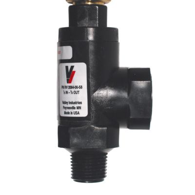 Image showing  Pressure Regulating Bypass Valve, 1/2 in. MNPT Inlet x 3/4 in. FNPT Outlet, Nylon