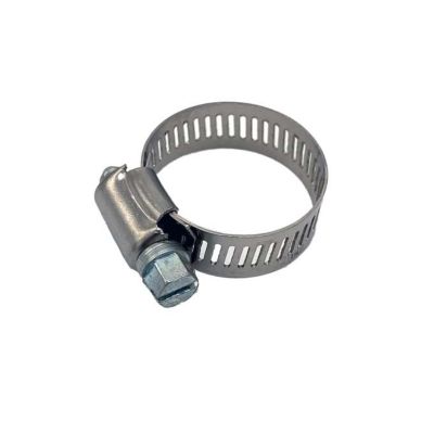 Fimco 5/6 in. Wide Stainless Steel Sprayer Hose Clamp for 3/8 in. to 1/2 in. ID Hoses