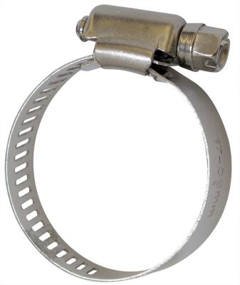 Image showing  1/2 in. Wide Stainless Steel Sprayer Hose Clamp for 1-1/4 in. to 1-1/2 in. ID Hoses