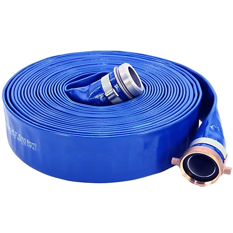 Abbott Rubber 1 in. x 25 ft. Lay-Flat PVC Discharge Hose Assembly