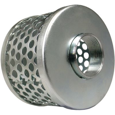 Green Leaf Inc. 2 in. Zinc Plated Round Hole Basket Strainer