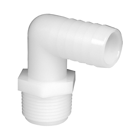 Green Leaf Inc. 1/2 in. MPT x 3/4 in. Nylon Barb Hose Fitting with 90 Degree Elbow