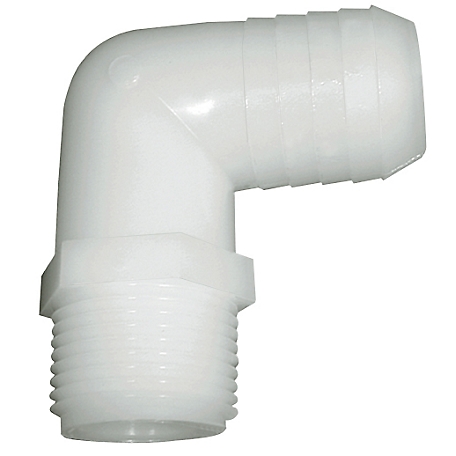 Green Leaf Inc. 1-1/2 in. MPT x 1-1/2 in. Nylon Barb Hose Fitting with 90  Degree Elbow at Tractor Supply Co.