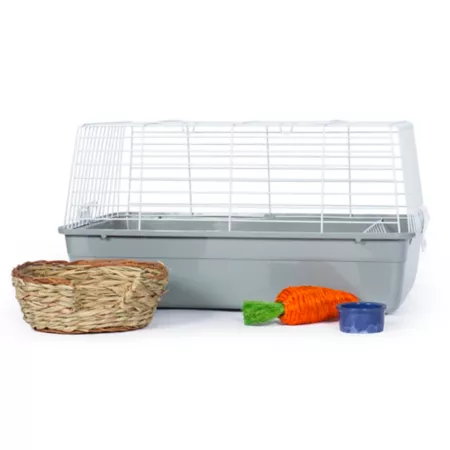 Pet Rabbit Starter Cage Kit Prevue Pet Products 1 Tier Bella 14 in x 24 in x 17 in. Rabbit Hutches