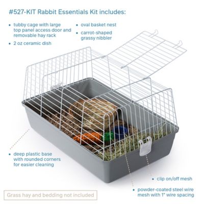 Image showing 6 th Prevue Pet Products 1-Story Indoor Pet Rabbit Starter Cage Kit, 14 in. x 24 in. x 17 in.