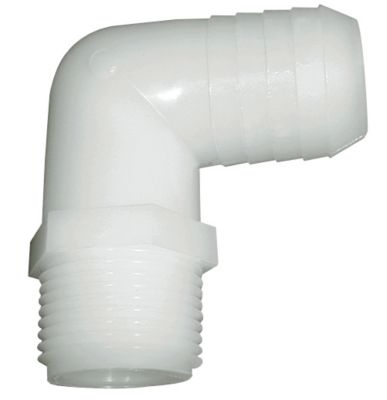 Green Leaf Inc. 1-1/4 in. MPT x 1-1/4 in. Nylon Barb Hose Fitting with 90 Degree Elbow