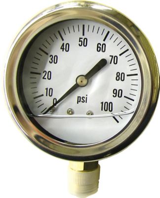 CountyLine 100 PSI Liquid Pressure Gauge