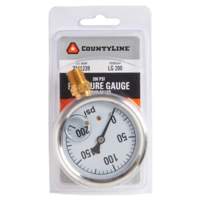 Image showing  200 PSI Liquid Pressure Gauge