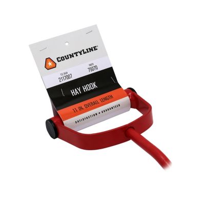 Image showing  11 in. Steel Hay Hook, Red