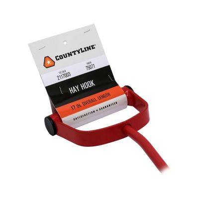 Image showing  17 in. Extra-Long Hay Hook, Red