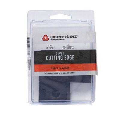 CountyLine Cutting Edges for 9 in. Augers, 2-Pack