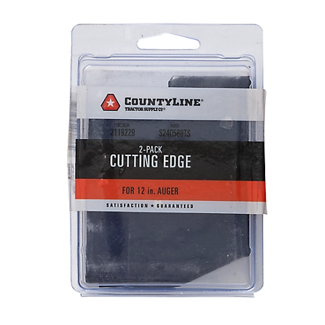 CountyLine Cutting Edges for 12 in. Augers, 2-Pack