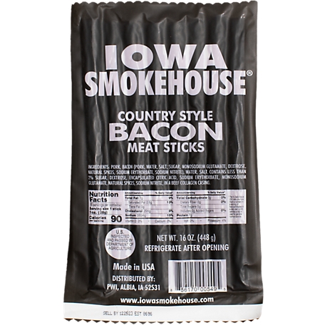 Iowa Smokehouse Country Style Bacon Meat Stick, 16 oz.