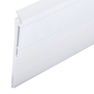 Image showing 2-1/8 in. x 1/4 in. x 36 in. Aluminum and Vinyl M-D Heavy-Duty Screw-on Door Sweep, White