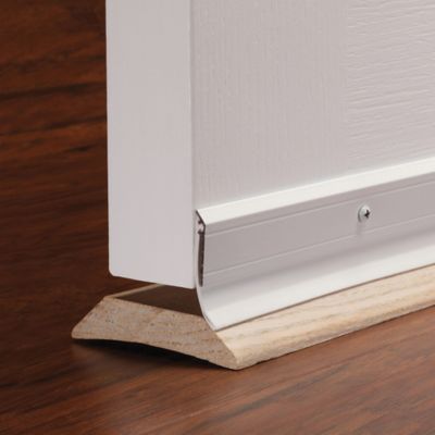 Image showing 2-1/8 in. x 1/4 in. x 36 in. Aluminum and Vinyl M-D Heavy-Duty Screw-on Door Sweep, White