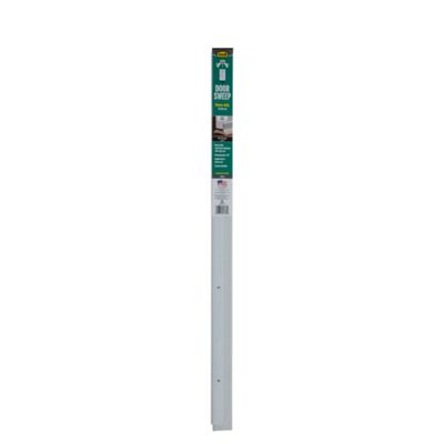 Image showing 5 th 2-1/8 in. x 1/4 in. x 36 in. Aluminum and Vinyl M-D Heavy-Duty Screw-on Door Sweep, White