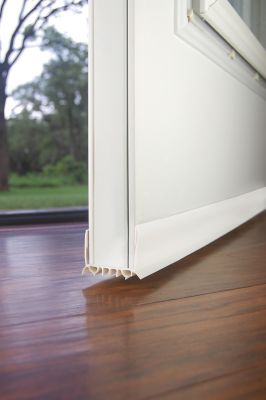 Image showing 1-3/4 in. x 2 in. x 36 in. Vinyl DR SEAL U-Shape Cinch Slide-On Under Door Seal, White