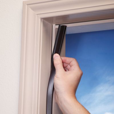 Image showing 5/8 in. x 1 in. x 84 in. Premium Rubber Top and Sides Door Seal, Brown