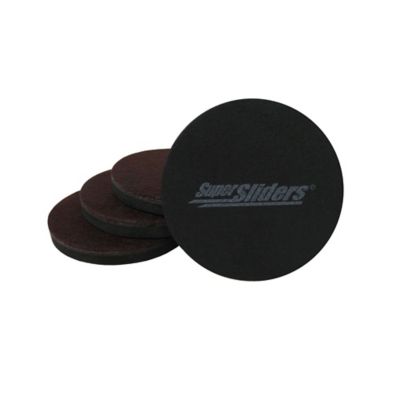 Sliders Rnd Felt Brn 3.5 in.