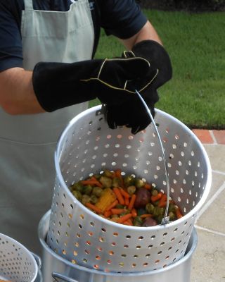 Image showing  16 in. Leather Cooking Gloves