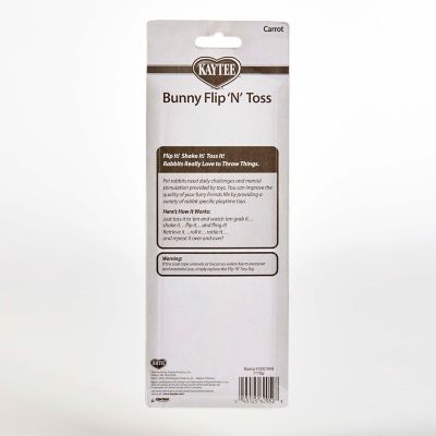 Image showing  Bunny Flip-N-Toss Toy Carrot