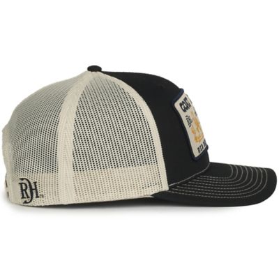 Image showing  Unisex Adult Rope Patch Cap, Black/Wheat