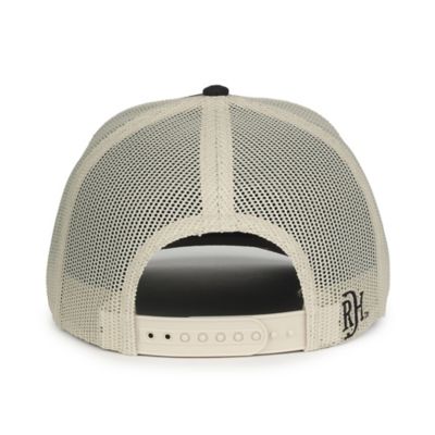 Image showing  Unisex Adult Rope Patch Cap, Black/Wheat