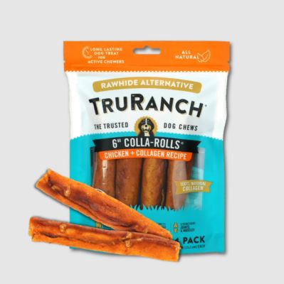 Image showing  6 in. Colla-Rolls Chicken and Collagen Recipe Dog Chews, 4 pk.