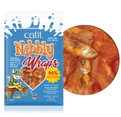 Image showing  Nibbly Jerky Wraps Chkn Fish 1.6 oz.