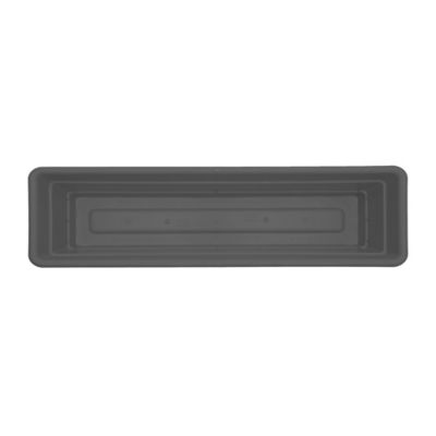 Image showing  Dura Cotta Rectangular Window Box Planter, 24 in., Charcoal