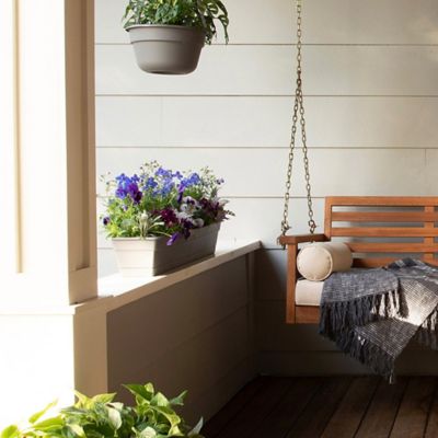 Image showing 6 th Bloem Dura Cotta Rectangular Window Box Planter, 24 in., Charcoal