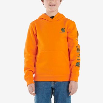 Image showing 0 th Carhartt Boys' Long-Sleeve Graphic Fleece Hoodie