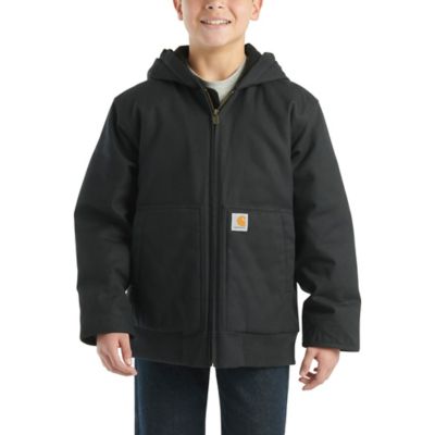 Image showing  Kids' Canvas Full-Zip Hooded Insulated Jacket