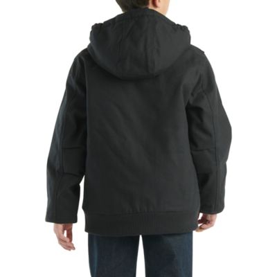 Image showing  Kids' Canvas Full-Zip Hooded Insulated Jacket