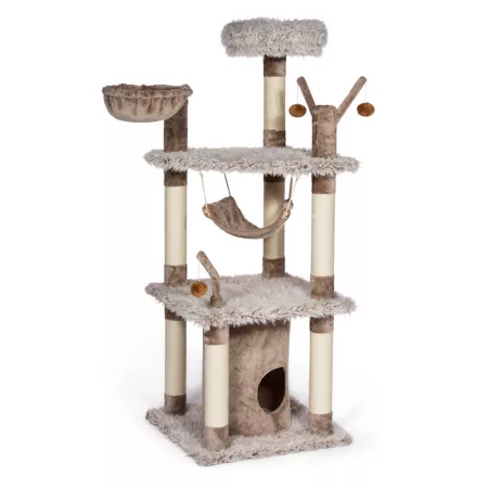 Prevue Pet Products 61" Large Siberian Mountain Cat Tree for Multiple Cats Cat Trees & Condos