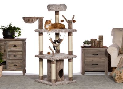 Image showing  61 in. Siberian Mountain Large Cat Tree for Multiple Cats