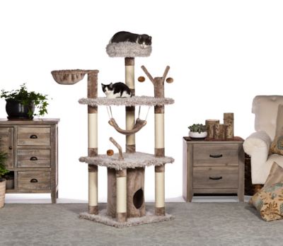 Image showing 6 th Prevue Pet Products 61 in. Siberian Mountain Large Cat Tree for Multiple Cats