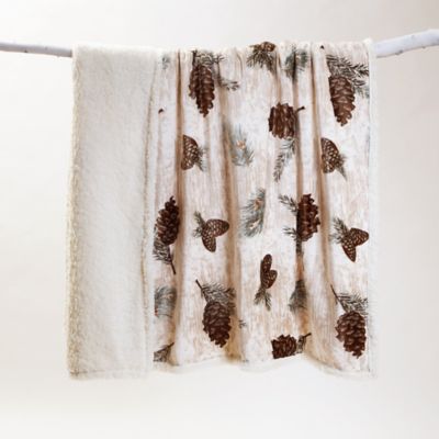 Image showing  Plush Throw Pinecone