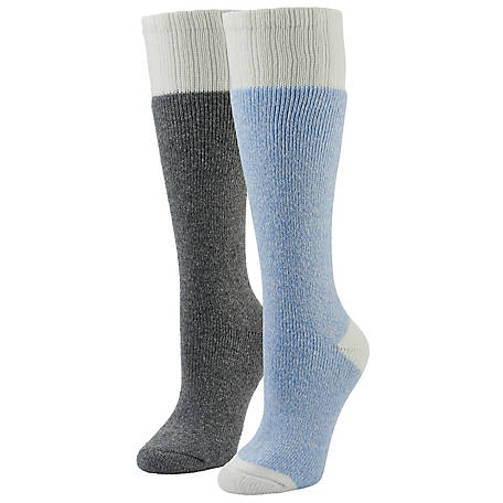 Blue Mountain Midweight Blue Basic Boot Socks, 2 Pair